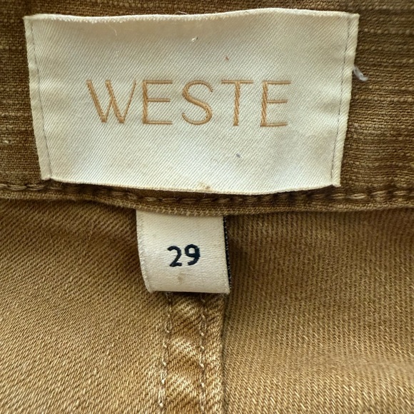 Mica Denim WESTE Utility Pants Brown Cargo Cuffed 29 - Picture 6 of 9